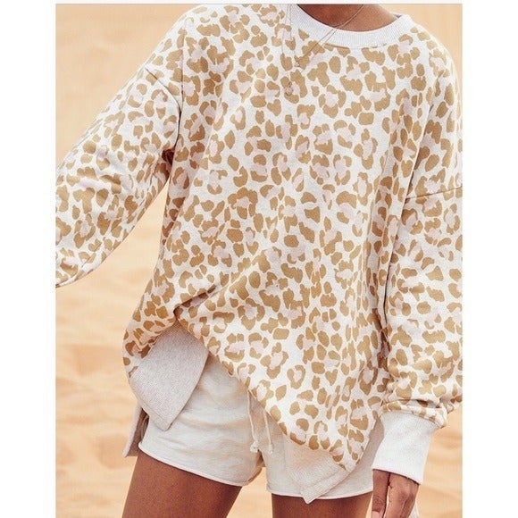 cheetah print sweatshirt
